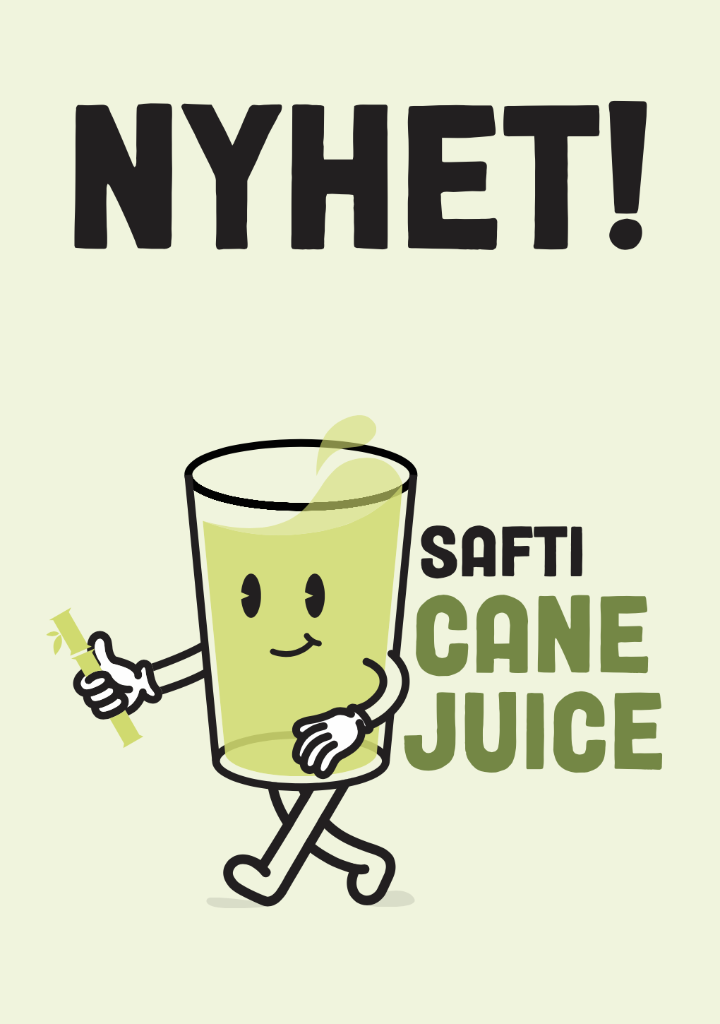 Safti Cane juice poster
